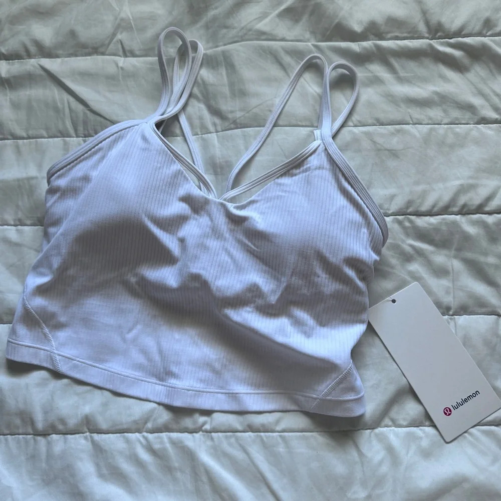 86 🆕🤍 Lululemon Align Strappy Ribbed Tank - White